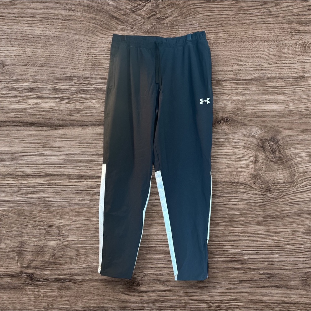 Under Armour Youth Rival Stretch Woven Pant Black/white XL NWT Ankle zip